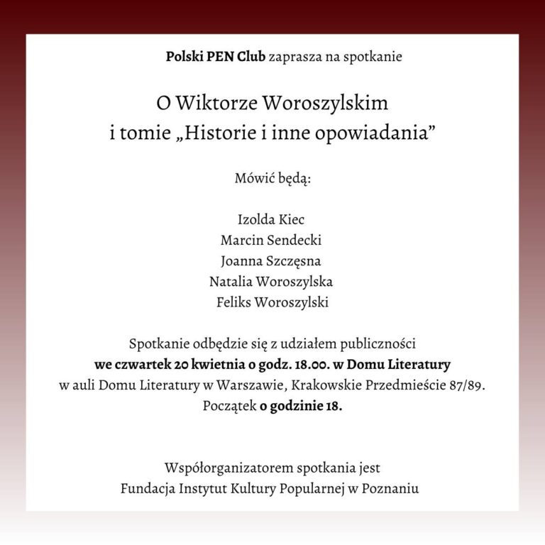 O Wiktorze Woroszylskim i tomie „Historie i inne opowiadania”