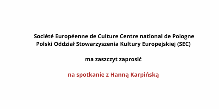 Spotkanie z Hanną Karpińską