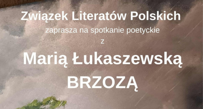 Środa Literacka z Marią Łukaszewską–Brzozą
