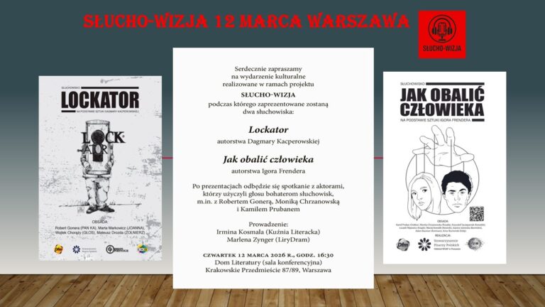 SŁUCHO-WIZJA – spotkanie z teatrem wyobraźni